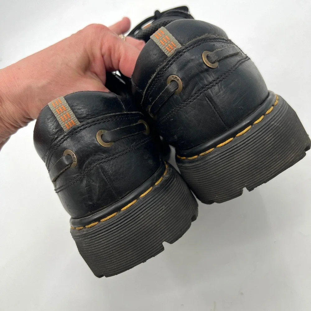 Men's Vintage Dr. Martens Made in England Lowell 9523 Black Leather Size 13 Docs